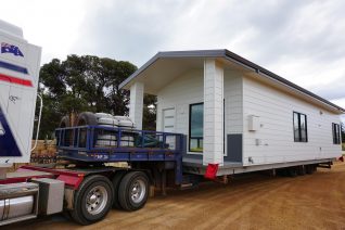 House Module Being Transported