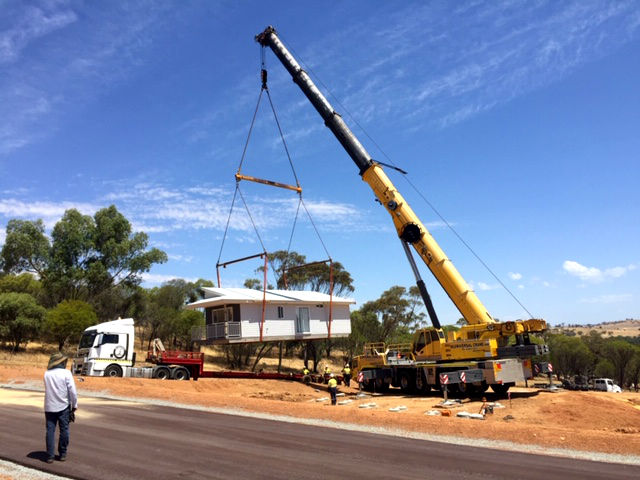 IMG 3834edit The First Home for Northam Eco Village Has Landed! 1